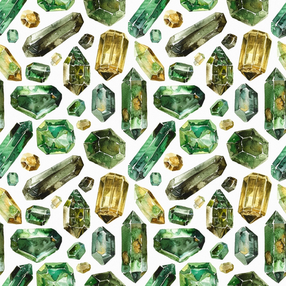 Forest Jewels Pattern 5 Minky Fabric