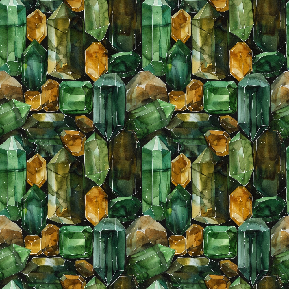 Forest Jewels Pattern 6 Minky Fabric
