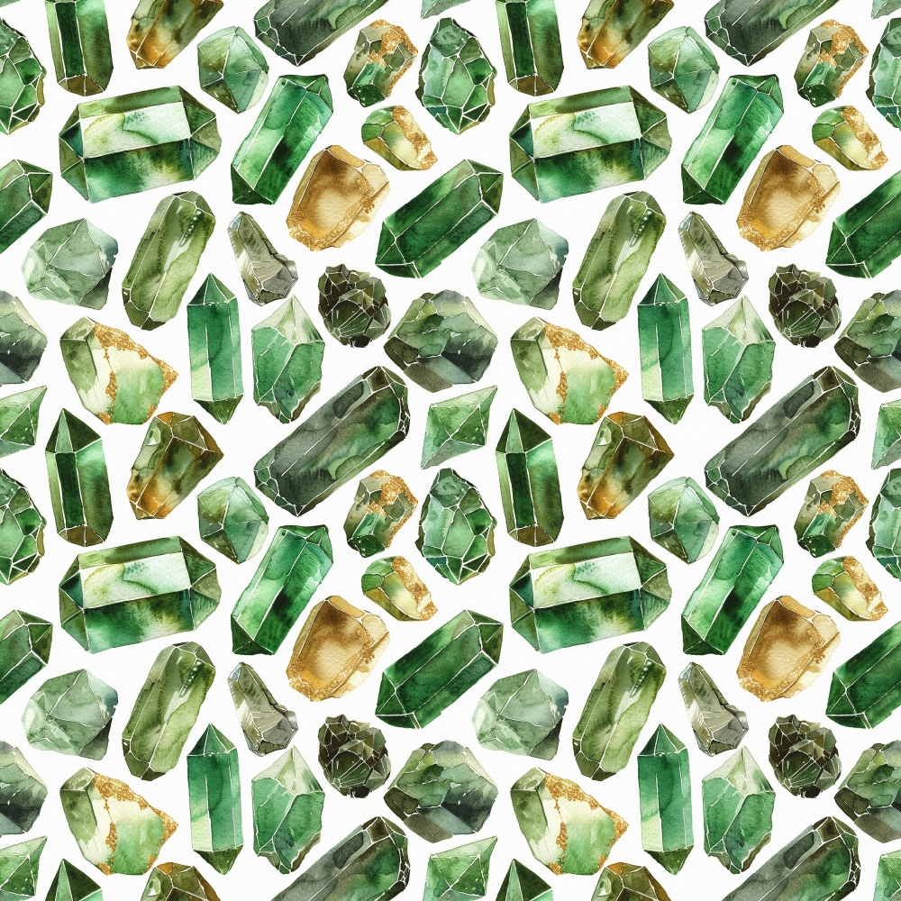 Forest Jewels Pattern 7 Minky Fabric