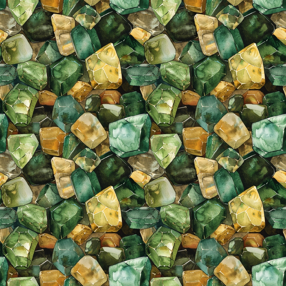 Forest Jewels Pattern 9 Minky Fabric