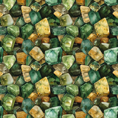Forest Jewels Pattern 9 Minky Fabric