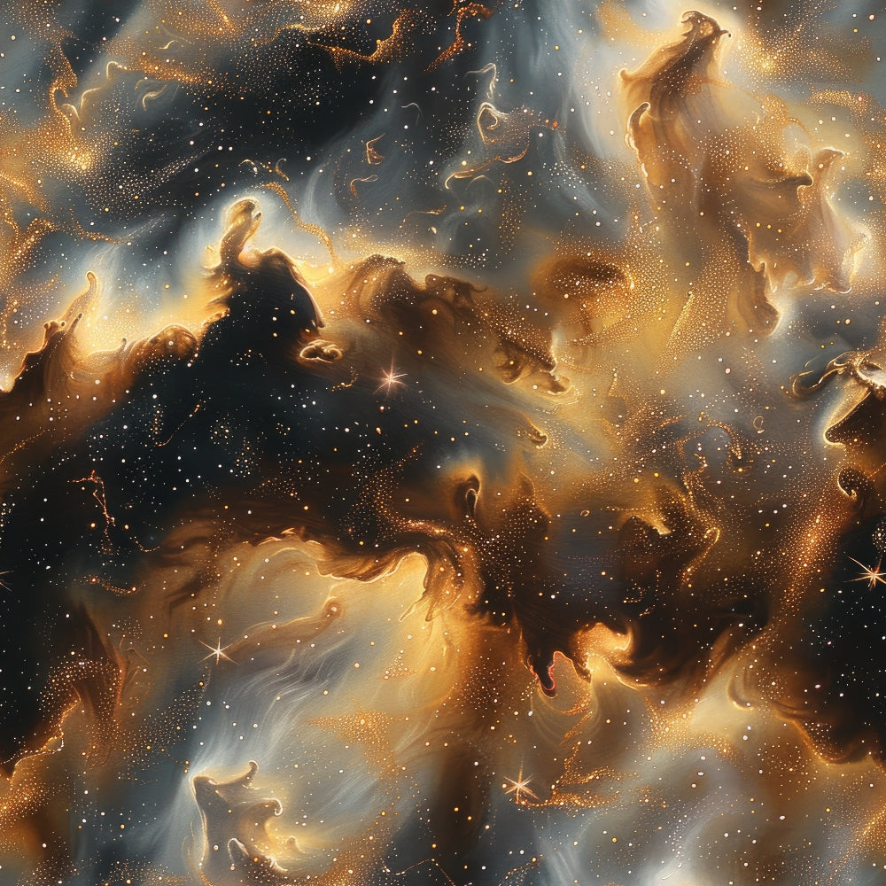 Gilded Nebula Pattern 2 Minky Fabric