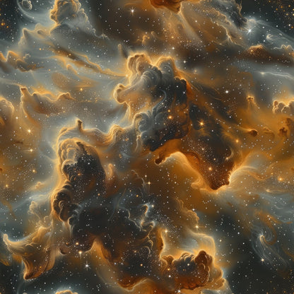 Gilded Nebula Pattern 3 Minky Fabric