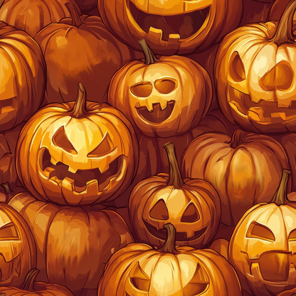 Evil Pumpkins Minky Fabric