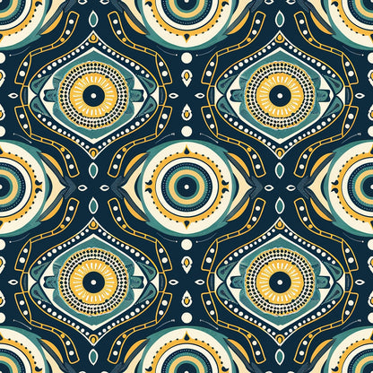 Evil Eye Pattern 3 Minky Fabric