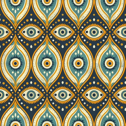 Evil Eye Pattern 4 Minky Fabric