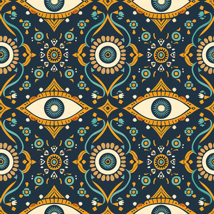 Evil Eye Pattern 8 Minky Fabric