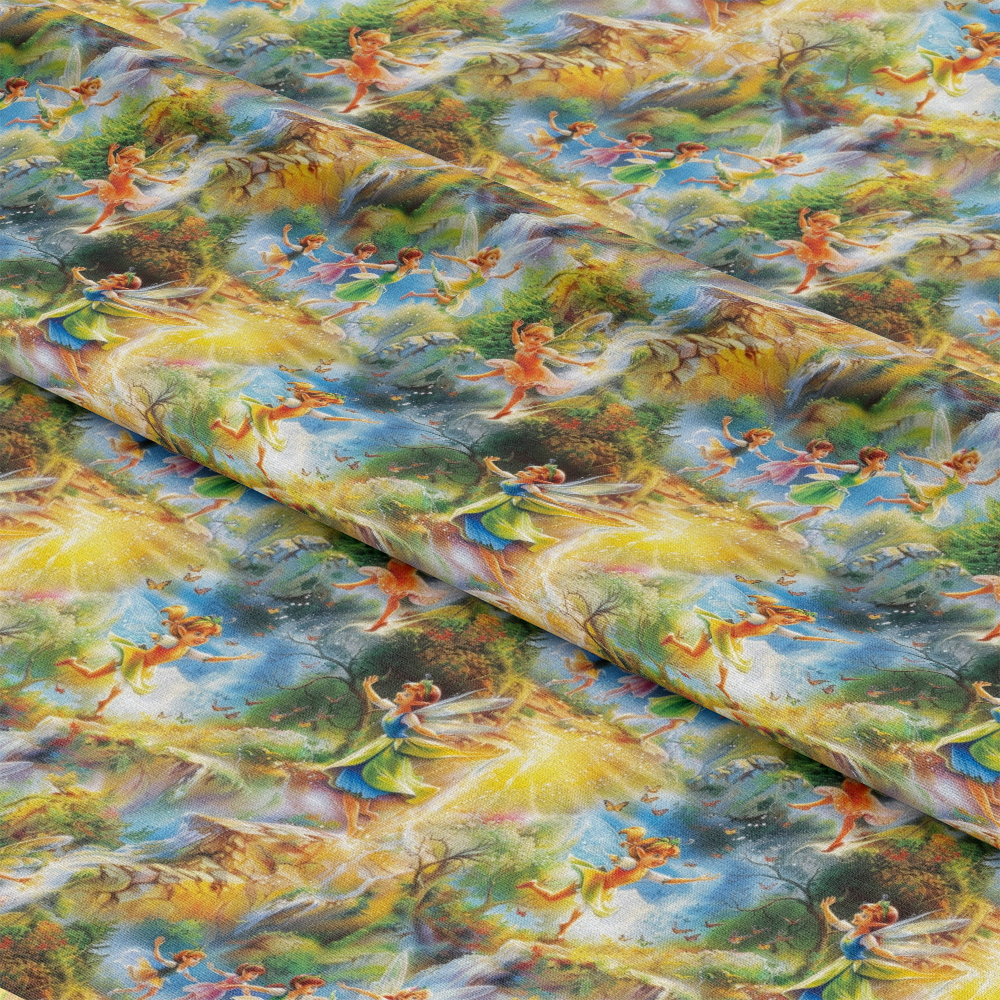 Fairies in the Forest Pattern 11 Quilting Cotton Fabric