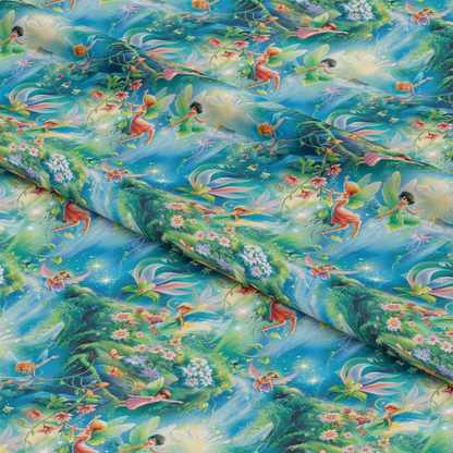 Fairies in the Forest Pattern 18 Quilting Cotton Fabric