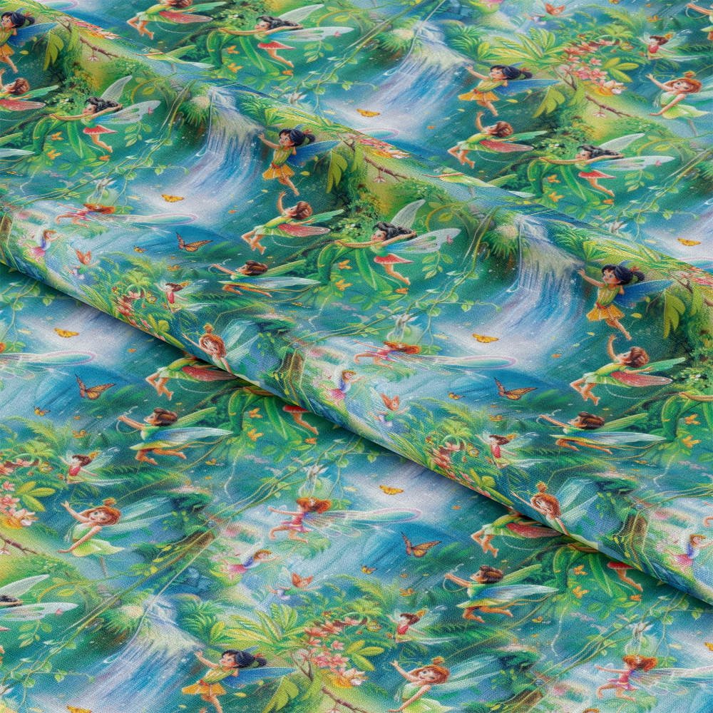 Fairies in the Forest Pattern 19 Quilting Cotton Fabric