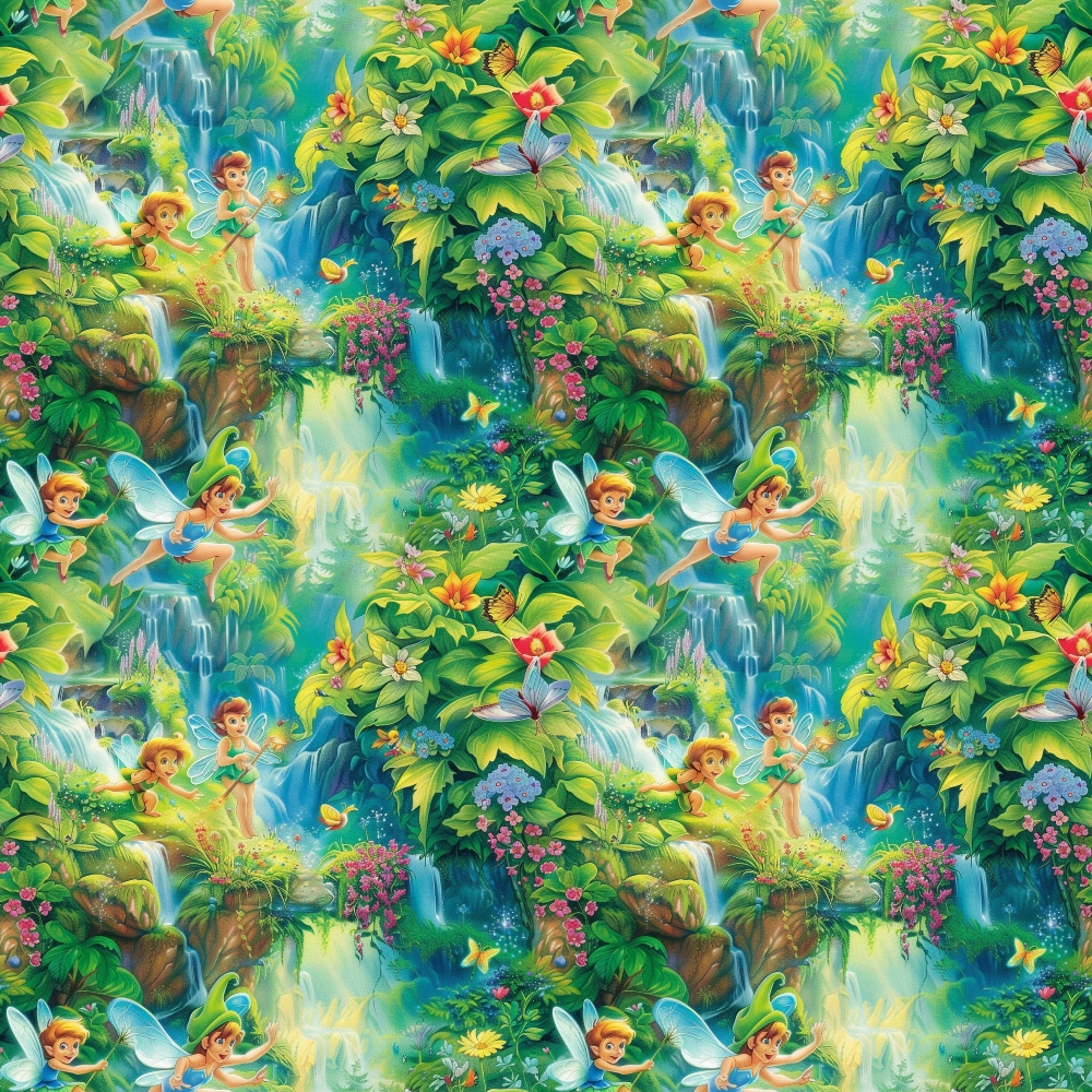 Pixie Falls Pattern 1 Minky Fabric