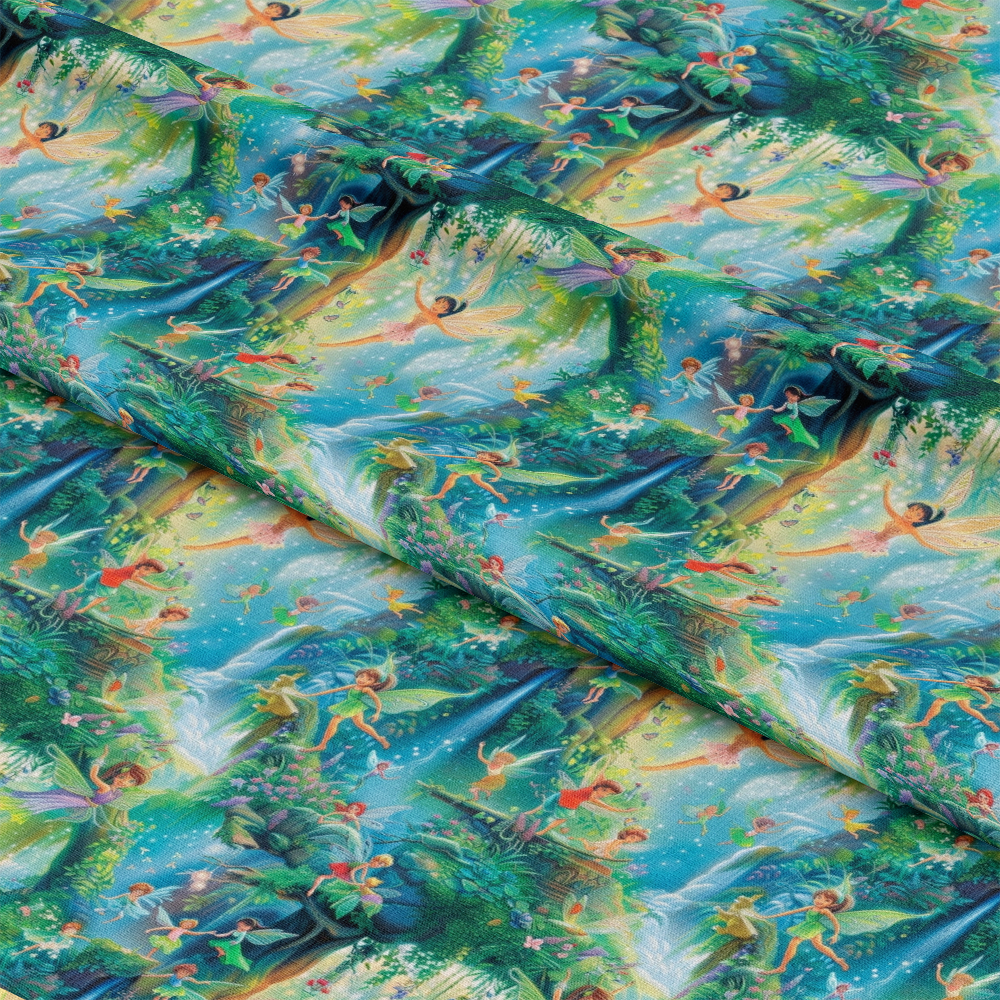 Fairies in the Forest Pattern 20 Quilting Cotton Fabric