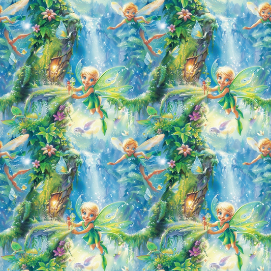 Fairies in the Forest Pattern 4 Quilting Cotton Fabric