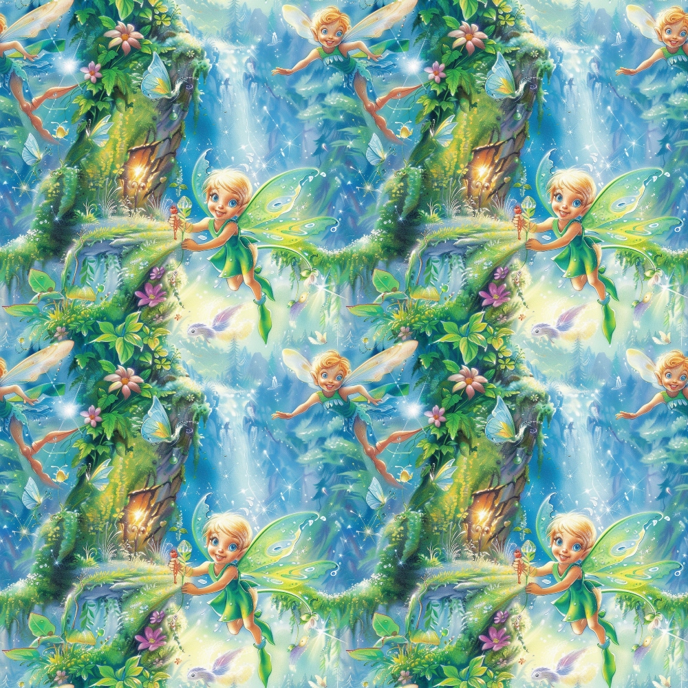 Pixie Falls Pattern 4 Minky Fabric