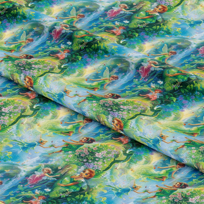 Fairies in the Forest Pattern 5 Quilting Cotton Fabric
