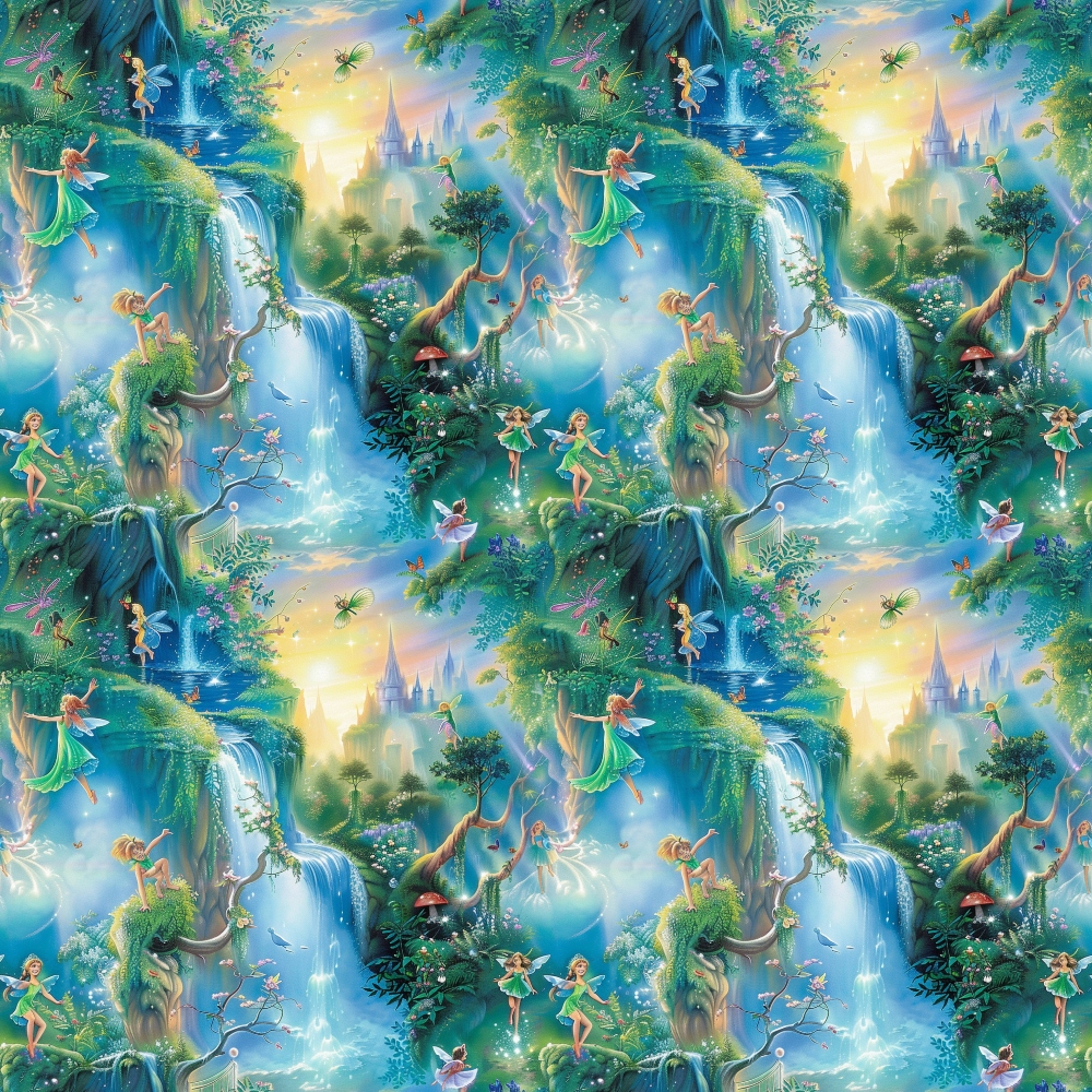 Pixie Falls Pattern 7 Minky Fabric