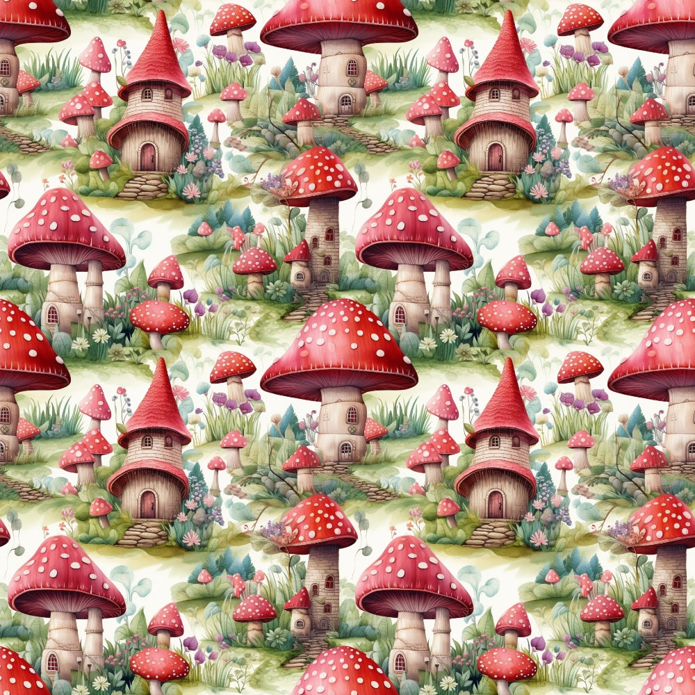 Fairy Houses Pattern 10 Quilting Cotton Fabric