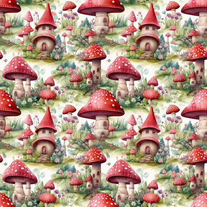 Fairy Houses Pattern 10 Quilting Cotton Fabric