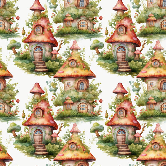 Fairy Houses Pattern 11 Quilting Cotton Fabric