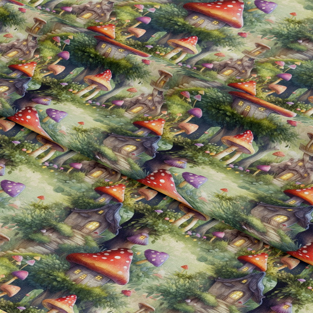 Fairy Houses Pattern 12 Quilting Cotton Fabric