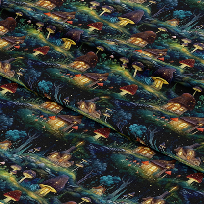 Fairy Houses Pattern 3 Quilting Cotton Fabric