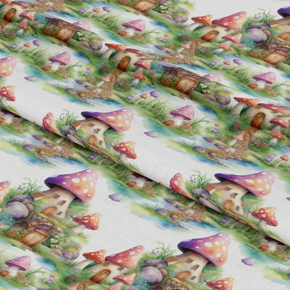 Fairy Houses Pattern 6 Quilting Cotton Fabric
