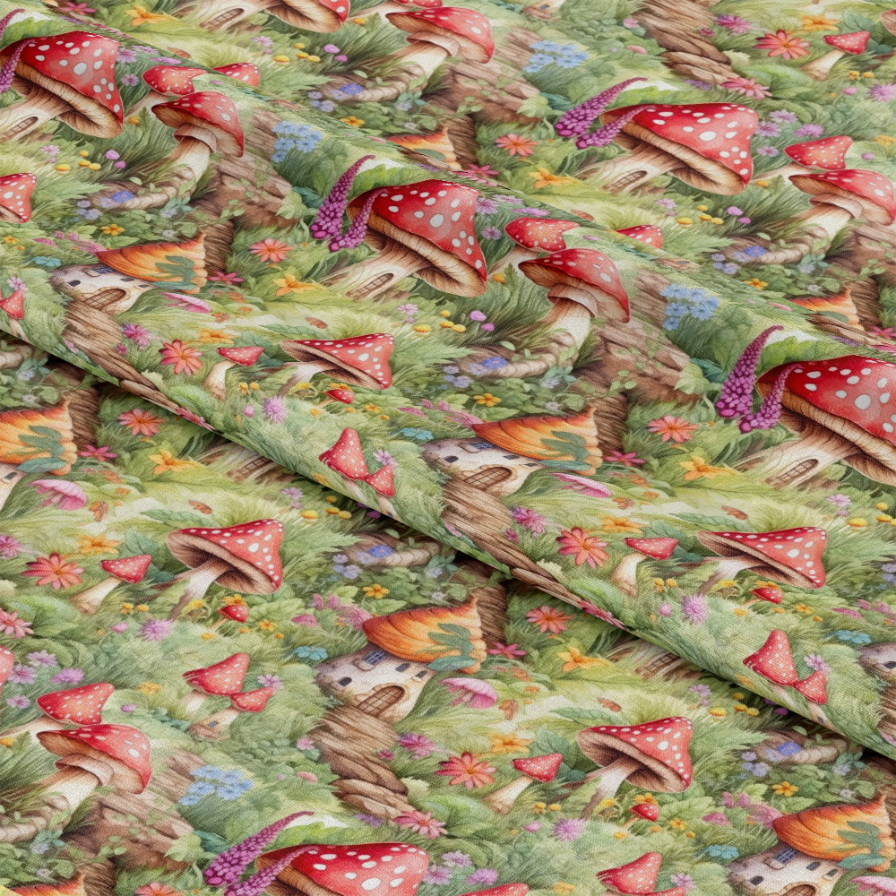 Fairy Houses Pattern 7 Quilting Cotton Fabric