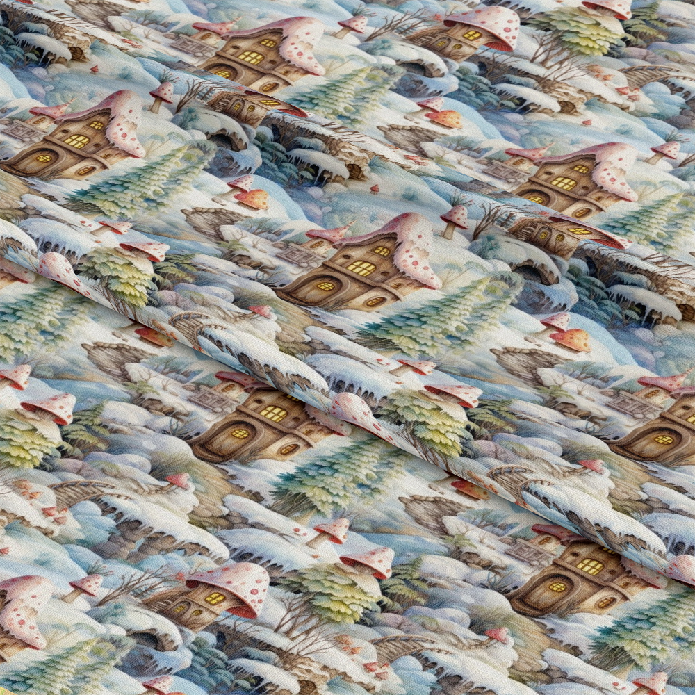 Fairy Houses Pattern 8 Quilting Cotton Fabric