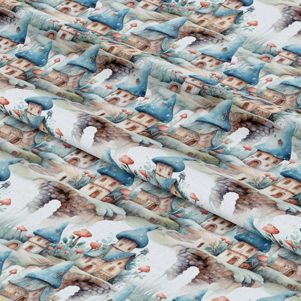 Fairy Houses Pattern 9 Quilting Cotton Fabric