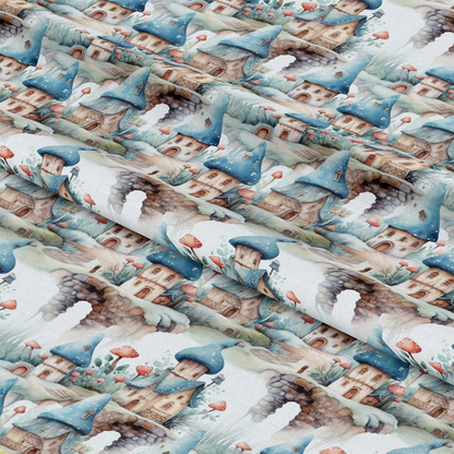 Fairy Houses Pattern 9 Quilting Cotton Fabric