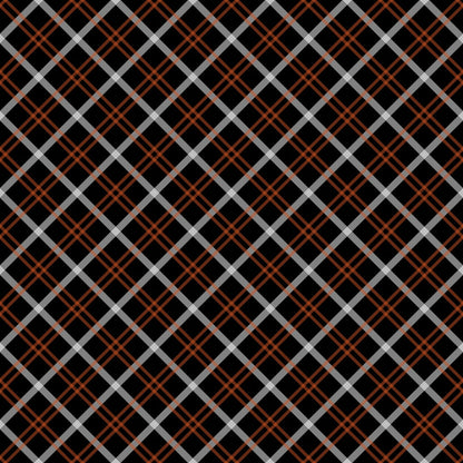 Fall Orange Plaid Pattern 10 Quilting Cotton Fabric