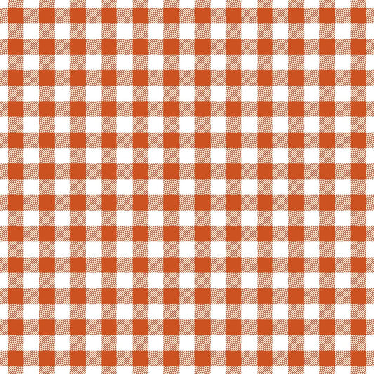 Fall Orange Plaid Pattern 14 Quilting Cotton Fabric