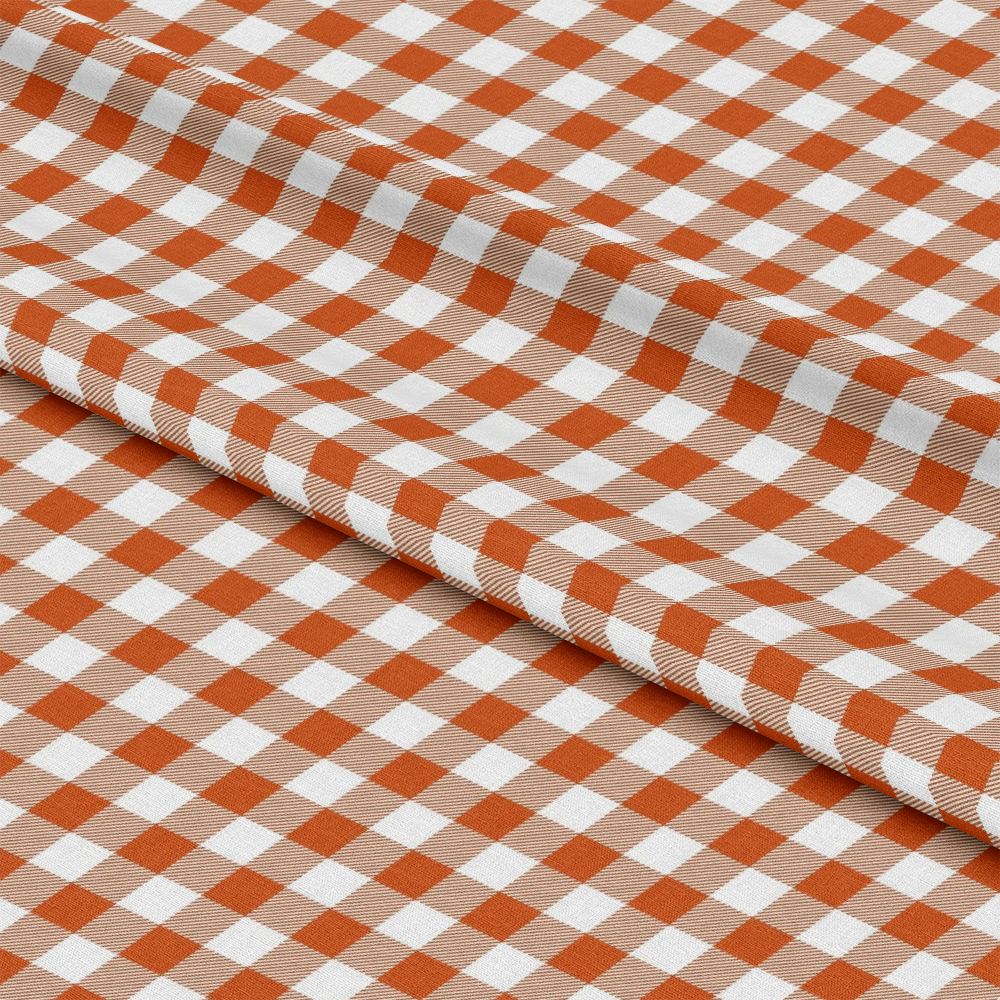 Fall Orange Plaid Pattern 14 Quilting Cotton Fabric