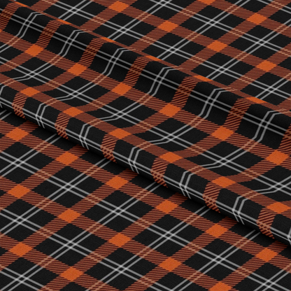Fall Orange Plaid Pattern 15 Quilting Cotton Fabric