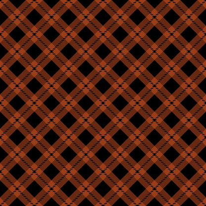 Fall Orange Plaid Pattern 16 Quilting Cotton Fabric