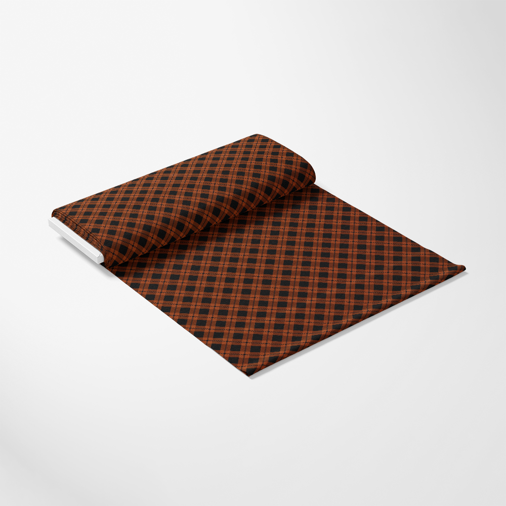 Fall Orange Plaid Pattern 16 Quilting Cotton Fabric