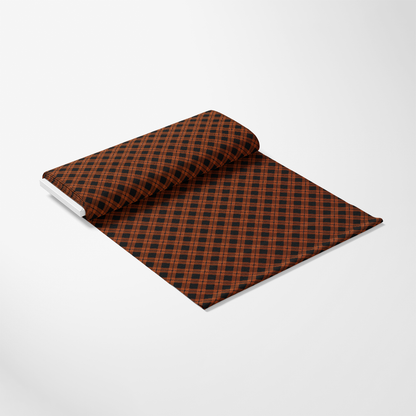 Fall Orange Plaid Pattern 16 Quilting Cotton Fabric