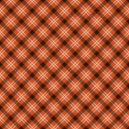 Harvest Tartan Pattern 17 Minky Fabric