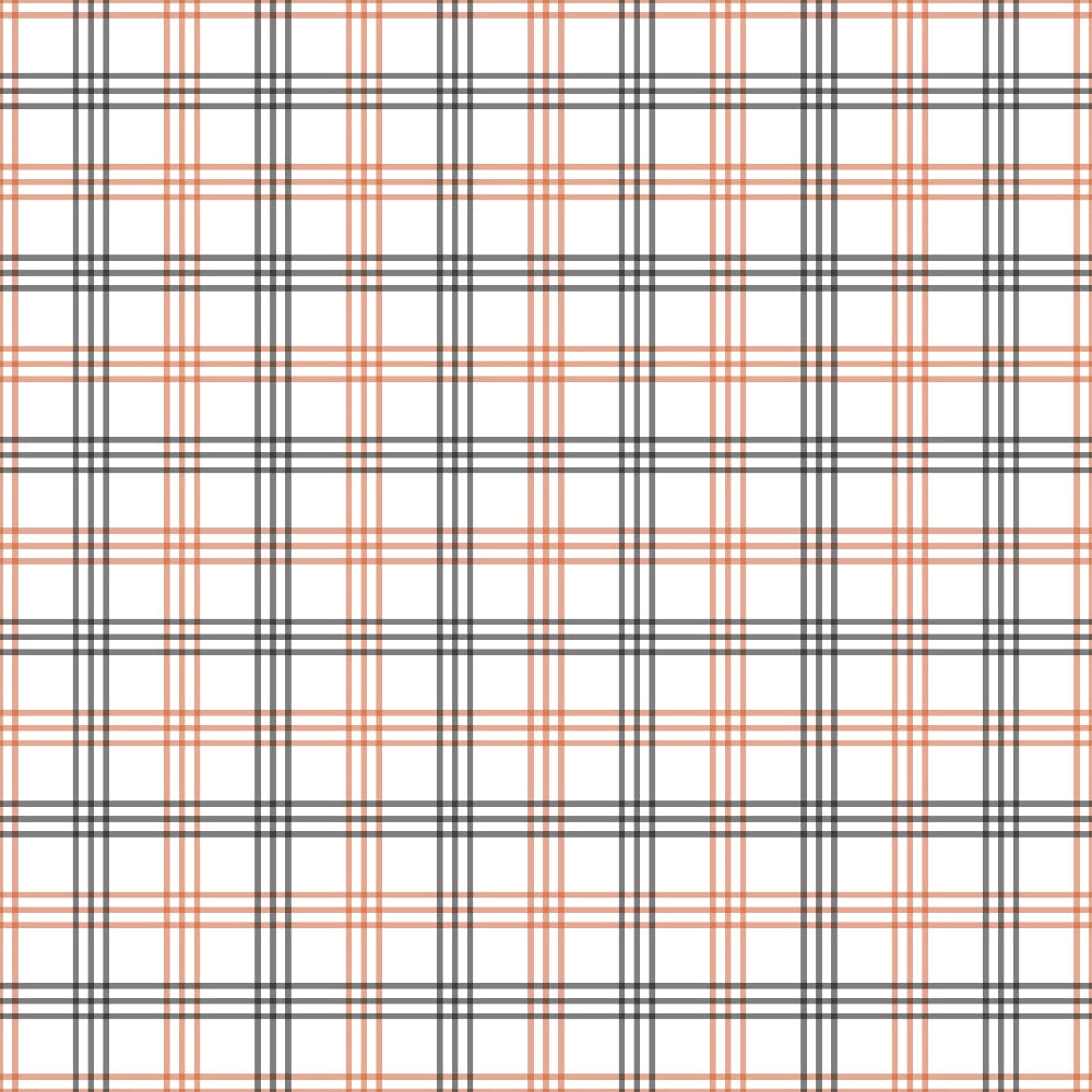 Fall Orange Plaid Pattern 20 Quilting Cotton Fabric