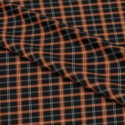 Fall Orange Plaid Pattern 4 Quilting Cotton Fabric
