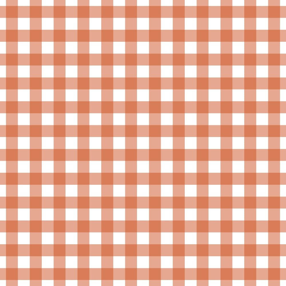 Fall Orange Plaid Pattern 7 Quilting Cotton Fabric