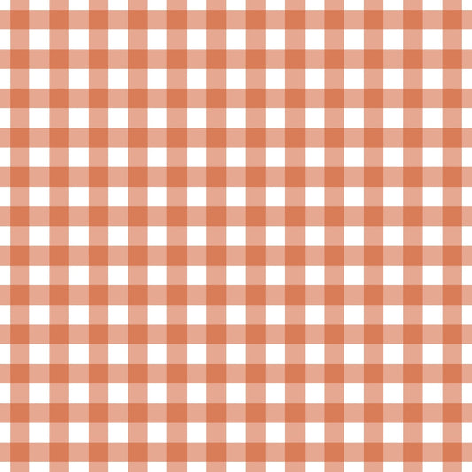 Fall Orange Plaid Pattern 7 Quilting Cotton Fabric