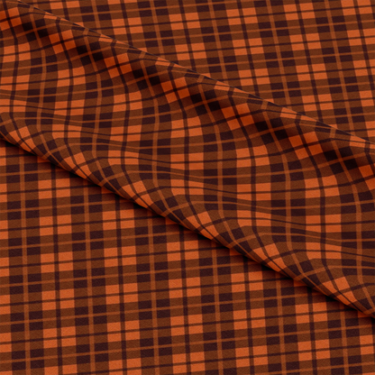 Fall Orange Plaid Pattern 8 Quilting Cotton Fabric