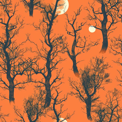 Harvest Moon Branches Pattern 3 Minky Fabric