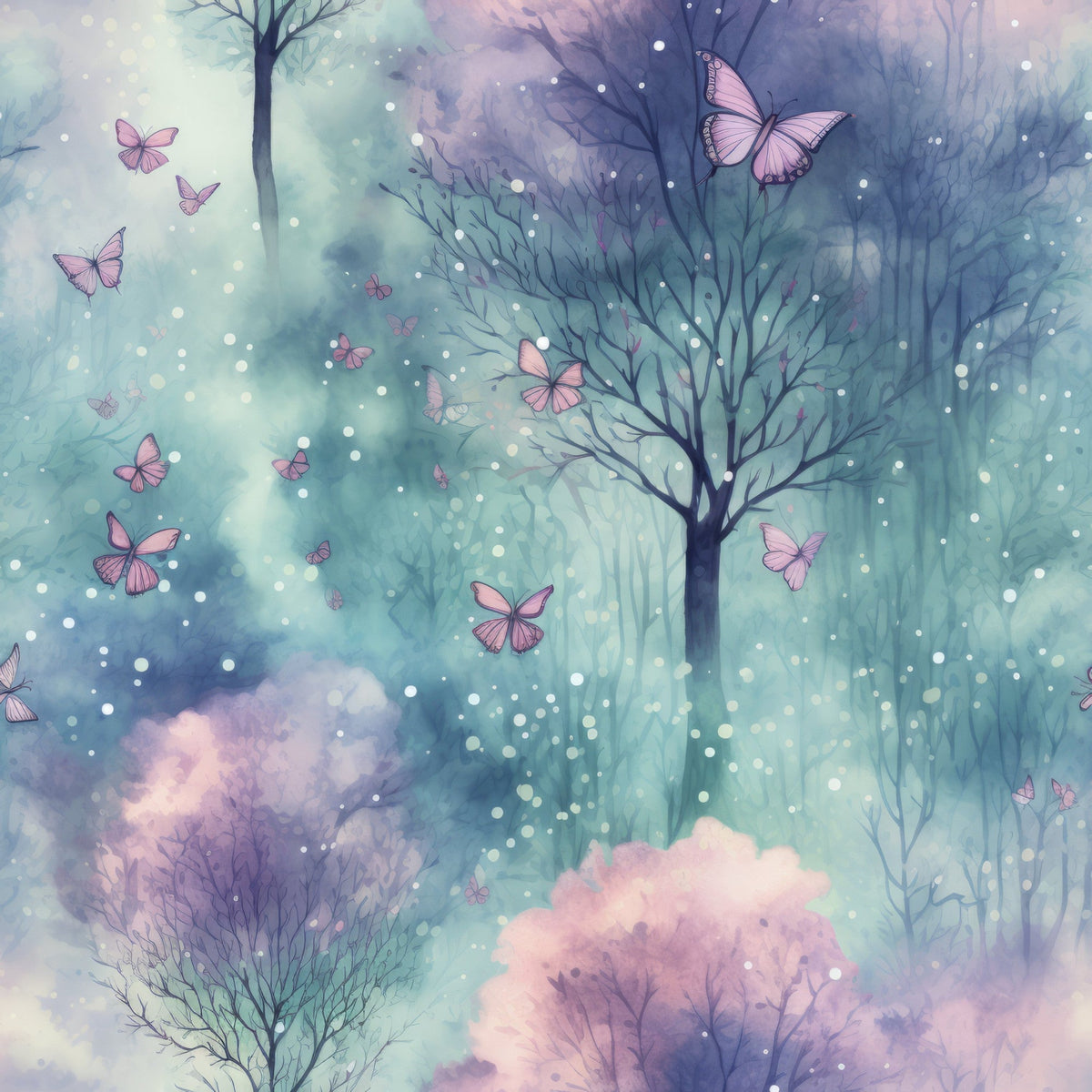 Fantasy Forest Pattern 1 Minky Fabric