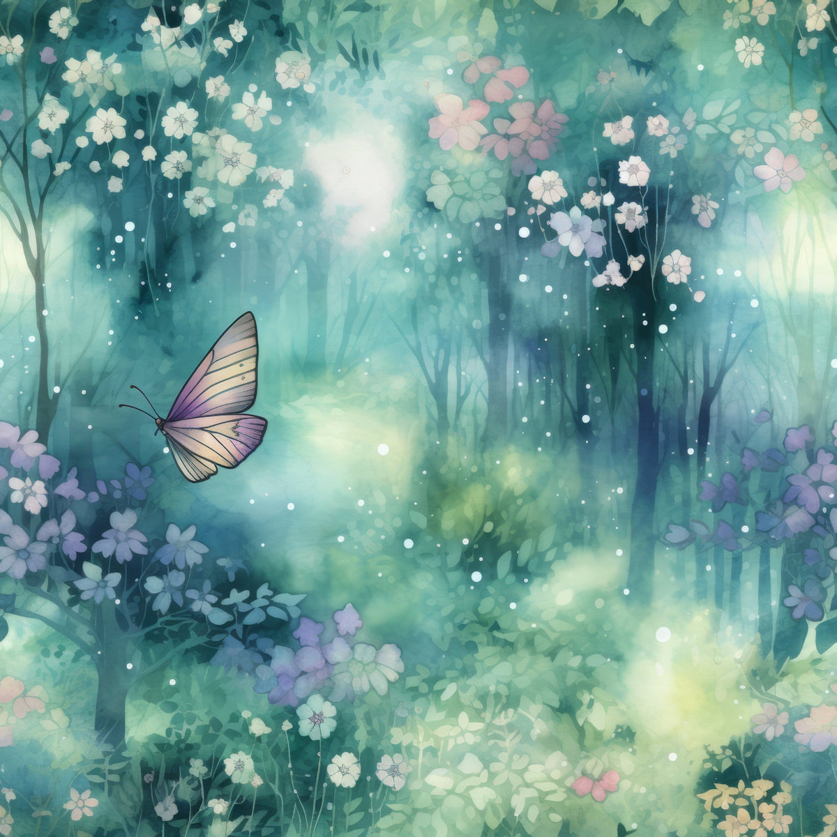 Fantasy Forest Pattern 10 Minky Fabric