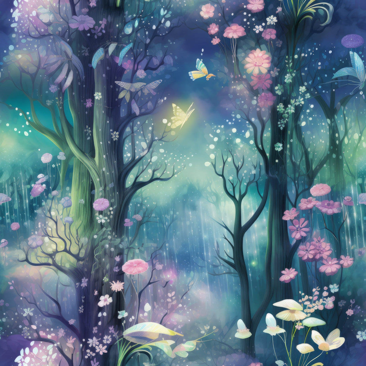 Fantasy Forest Pattern 12 Minky Fabric
