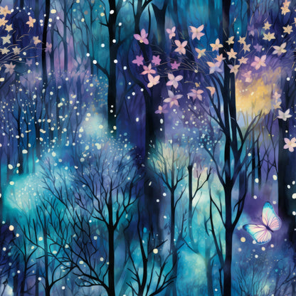 Fantasy Forest Pattern 15 Minky Fabric