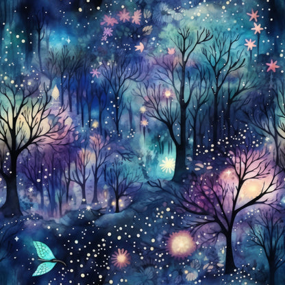 Fantasy Forest Pattern 3 Minky Fabric