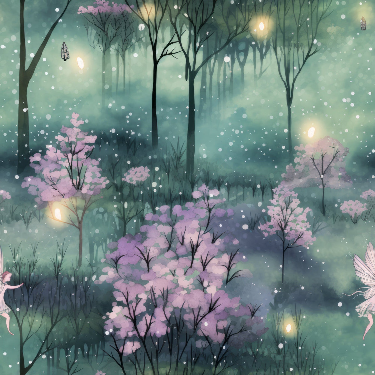 Fantasy Forest Pattern 4 Minky Fabric